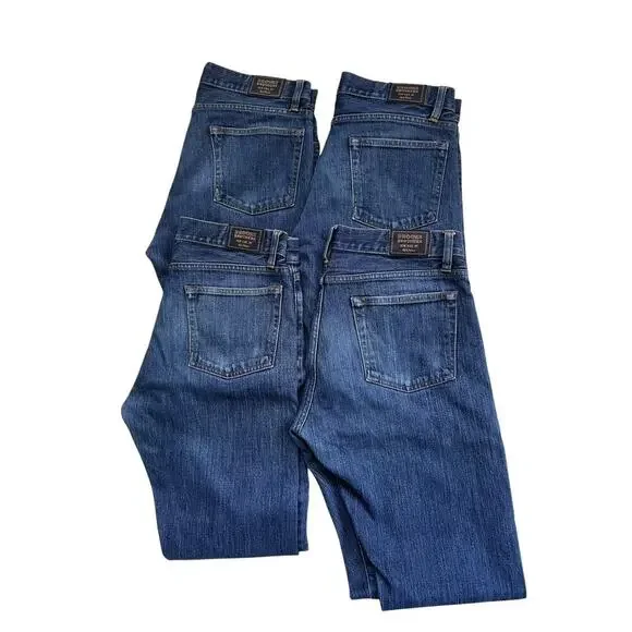 Brooks Brothers Red Fleece Jeans Four 901 Slim Straight 116 Slim Fit 32X32 - Picture 1 of 6